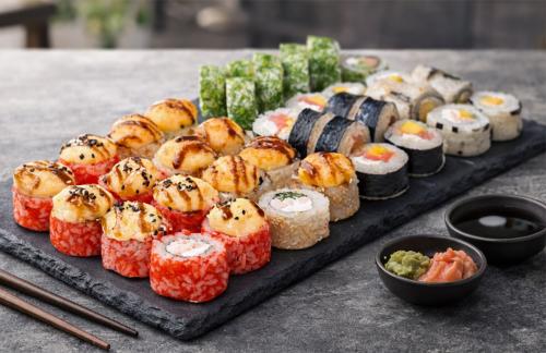 🔥"Анатолий доплатит!" Cуши 40шт за 25р от "Aura Sushi" в Гродно